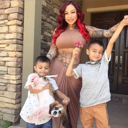 Brittanya with her two adorable kids.